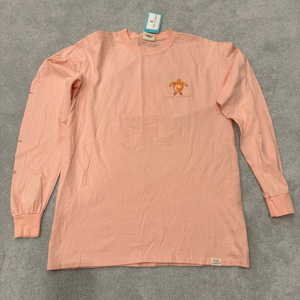 Simply Southern Peach Long Sleeve Tee